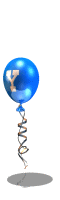 Alfabetten Ballon blauw 