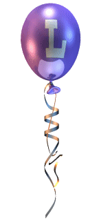 Alfabetten Ballon paars 2 