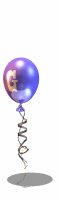 Alfabetten Ballon paars 