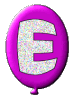 Alfabetten Ballon Letter E