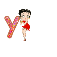 Alfabetten Betty boop 14 