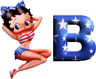 Alfabetten Betty boop 16 Letter B