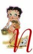 Alfabetten Betty boop 2 Letter N