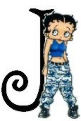 Alfabetten Betty boop 7 