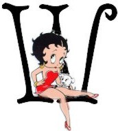 Alfabetten Betty boop 7 