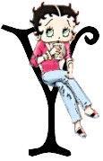 Alfabetten Betty boop 7 