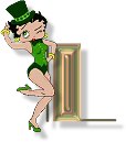 Alfabetten Betty boop 9 Betty Boob Sexy Dansend Letter I