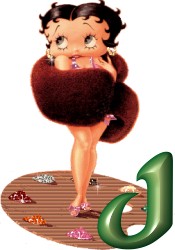 Alfabetten Betty boop jewels 