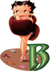 Alfabetten Betty boop jewels Letter B