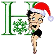 Alfabetten Betty boop kerst 