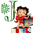 Alfabetten Betty boop kerst 