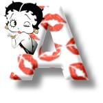 Alfabetten Betty boop kus 