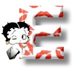 Alfabetten Betty boop kus 