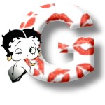 Alfabetten Betty boop kus 