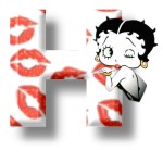 Alfabetten Betty boop kus 