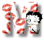 Alfabetten Betty boop kus 