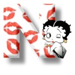 Alfabetten Betty boop kus 