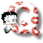 Alfabetten Betty boop kus 