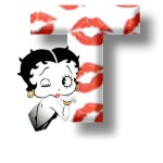 Alfabetten Betty boop kus 