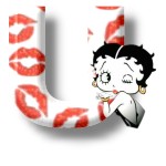 Alfabetten Betty boop kus 