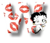 Alfabetten Betty boop kus 