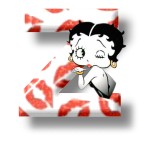 Alfabetten Betty boop kus 