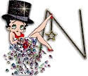 Alfabetten Betty boop transparant 2 