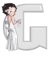 Alfabetten Betty boop transparant 4 