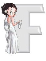 Alfabetten Betty boop transparant 4 