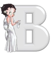 Alfabetten Betty boop transparant 4 