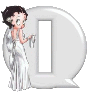 Alfabetten Betty boop transparant 4 