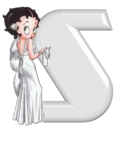 Alfabetten Betty boop transparant 4 