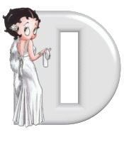 Alfabetten Betty boop transparant 4 