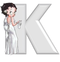 Alfabetten Betty boop transparant 4 