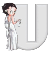 Alfabetten Betty boop transparant 4 