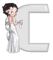 Alfabetten Betty boop transparant 4 