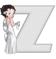 Alfabetten Betty boop transparant 4 