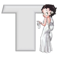 Alfabetten Betty boop transparant 4 