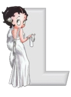 Alfabetten Betty boop transparant 4 