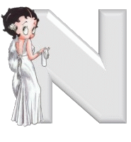 Alfabetten Betty boop transparant 4 