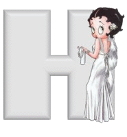 Alfabetten Betty boop transparant 4 