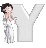 Alfabetten Betty boop transparant 4 