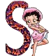 Alfabetten Betty boop transparant 5 