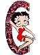 Alfabetten Betty boop transparant 5 