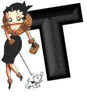 Alfabetten Betty boop transparant 5 