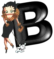 Alfabetten Betty boop transparant 5 