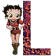 Alfabetten Betty boop transparant 5 