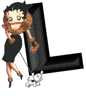 Alfabetten Betty boop transparant 5 