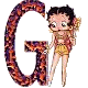 Alfabetten Betty boop transparant 5 