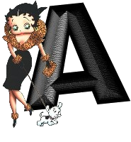 Alfabetten Betty boop transparant 5 